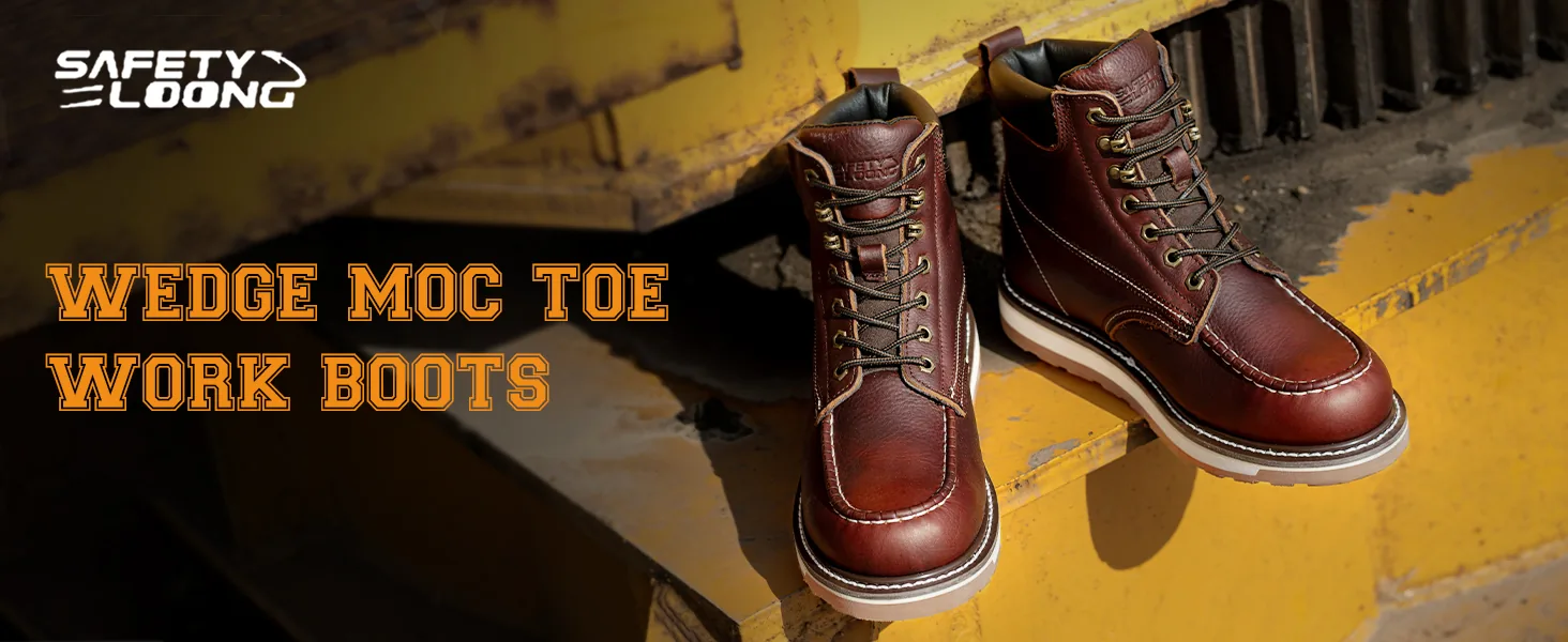 safety loong boots moc toe wedge boots content 1