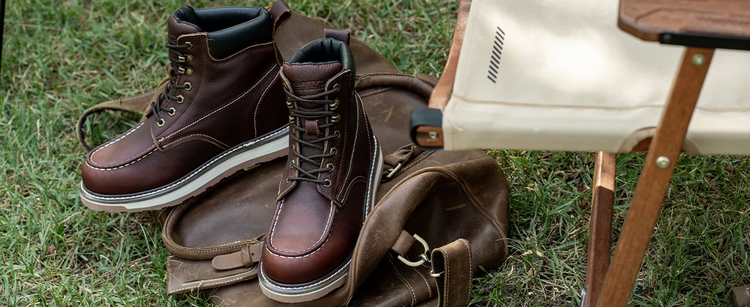 safety loong boots moc toe wedge boots hero banner